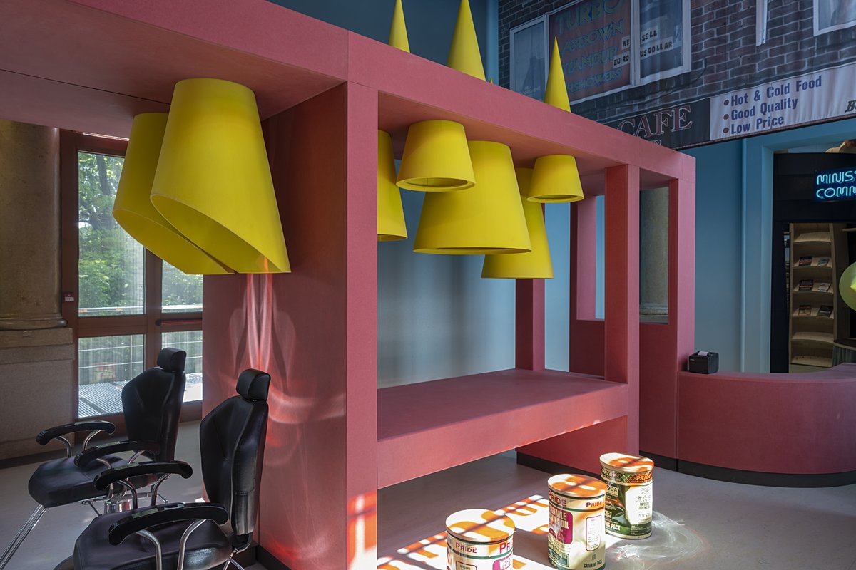 Designs by academics in <a href="/SHU_DNBE/">SHU - DNBE</a> are on display as part of the prestigious #BiennaleArchitettura2021.  Their design imagines a high street in Sheffield beyond shopping and consuming. Read more: shu.ac.uk/news/all-artic…