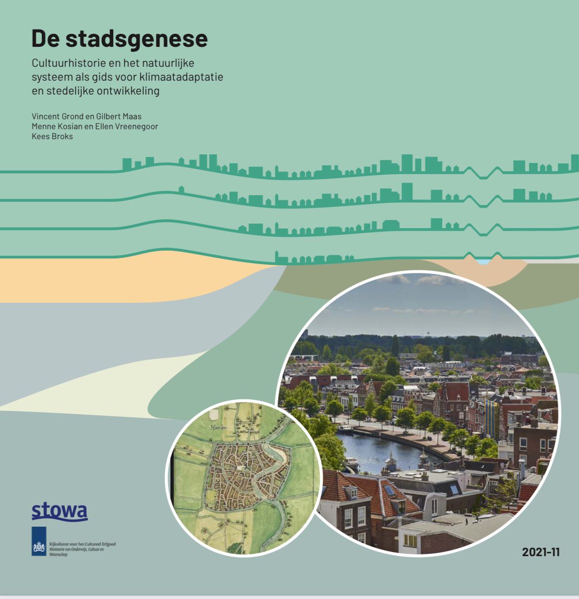 Vandaag werd de publicatie "Stadsgenese" van RCE <a href="/erfgoedenruimte/">Erfgoed & Leefomgeving RCE</a> en <a href="/STOWAwater/">STOWA</a> gelanceerd. Over de verbinding tussen de ondergrond, het water, cultuurhistorie en de stad. Een verbinding die wordt herontdekt als basis voor #klimaatadaptatie. Download📗: stadsgenese.nl