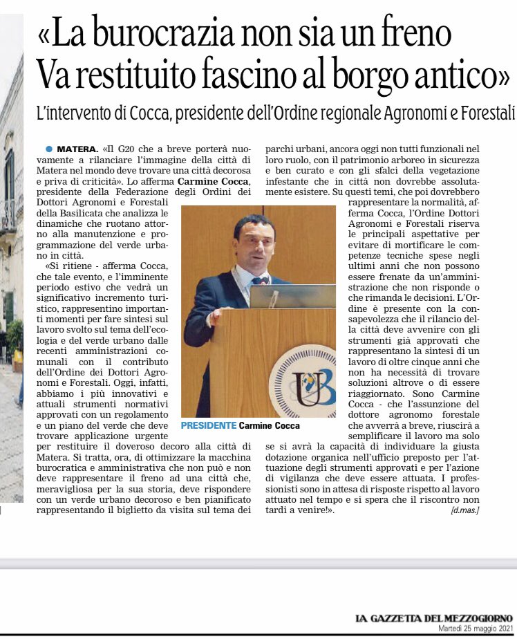 AFMatera's tweet photo. Verde urbano e G20 https://t.co/HATntScnJY