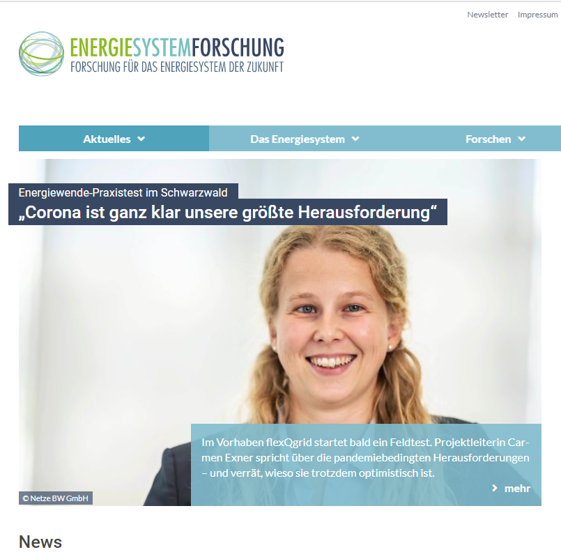 NetzeBW's tweet photo. Mit #flexQgrid erforschen wir die Integration von EE, E-Autos, Batteriespeichern und Wärmestrom. Carmen Exner, @netzebw berichtet darüber im Newsletter des Projektträgers Jülich | @Forschungszentrum Jülich: https://t.co/srd64qi1eZ. Infos zu flexQGrid: https://t.co/yDBz81plCn / k https://t.co/IxoTJxVWDV