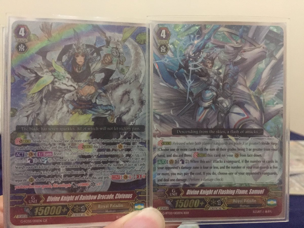 Updated my Royal Paladin deck with Diaconnect Dragon and some G-units.  Awesomeee~~ let's play test this deck! Stand up, Vanguard! #CFVanguard  #Premium #Bushiroad #TCG #RoyalPaladin #Altmile, image size:1200x900