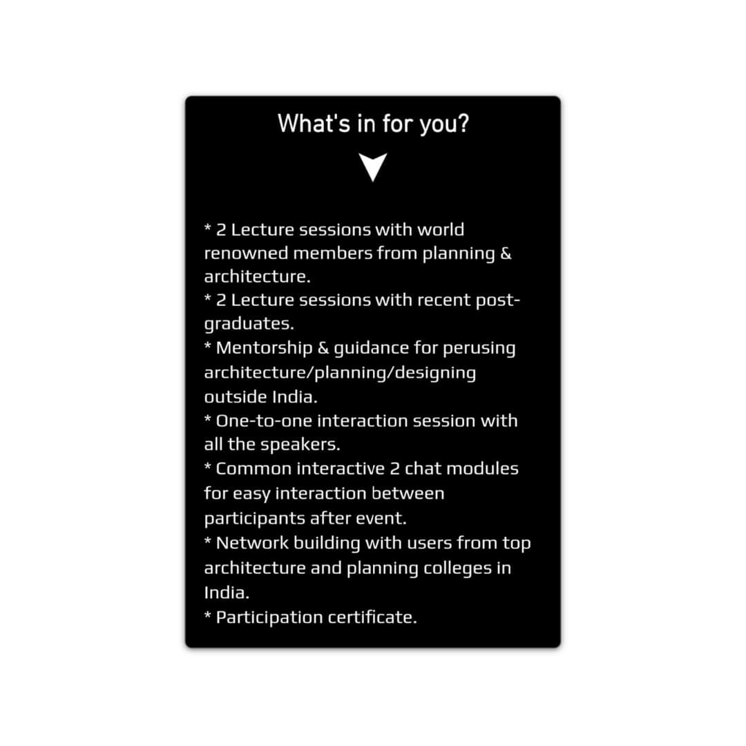 NOSPlan_India's tweet photo. Trevi - Forethought is hosting one of the biggest online seminars of Architecture &amp; Planning in India. It will be shedding light on the role of architects and planners in our society, mentorship and guidance, admission outside India. To know more log onto
https://t.co/6PHYqghRvJ https://t.co/Oz983HJFvV