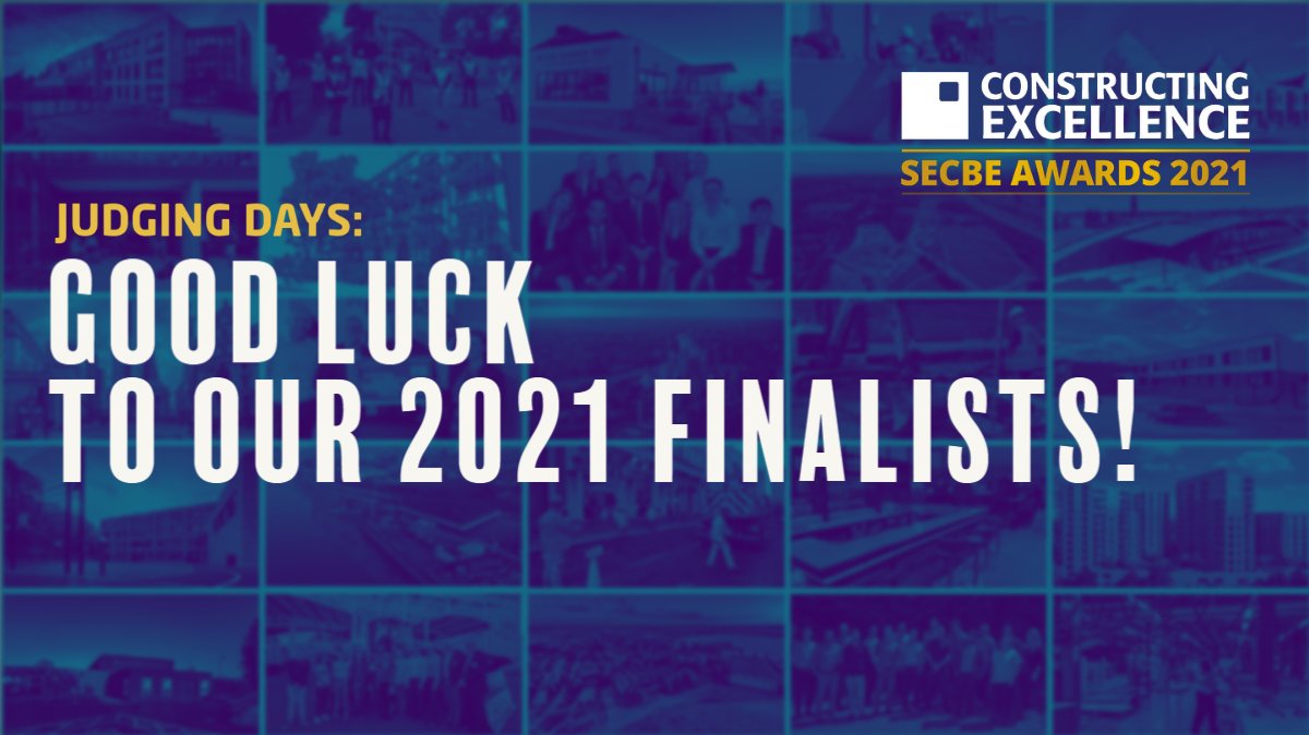Good luck to all our 2021 Finalists this week! Read more about them here: buff.ly/3sfH0yN

They will be joining us online for our Judging Days (split across 26/27 May this year due to COVID-19).

@constructingexc  #SECBEawards #SECBEawards2021