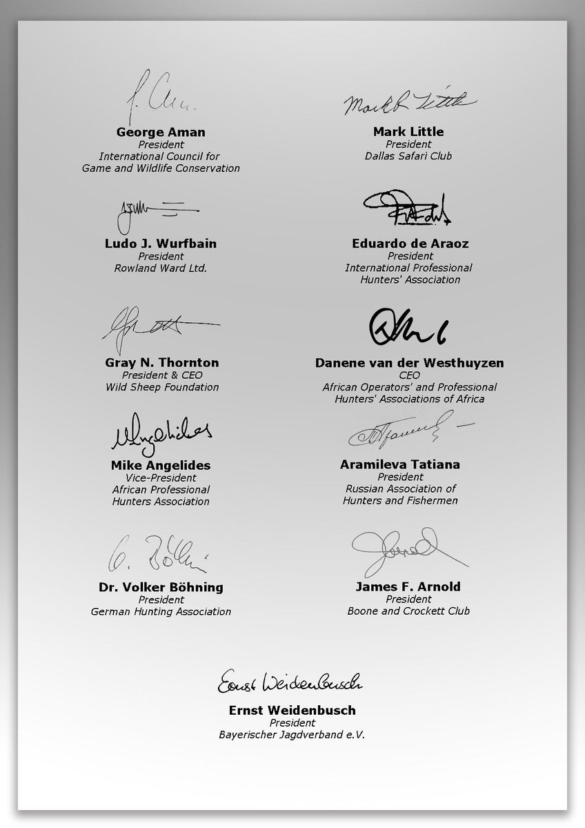 CICwildlife's tweet photo. ๐ขThe Bayerischer Jagdverband e.V. (BJV) has joined as a co-signatory of the joint statement๐on captive bred lion shooting originally published by the CIC and Dallas Safari Club (DSC) in November, 2020. #CBLS
For the full story, please visit our siteโฌ๏ธ
https://t.co/ulOx66PEt2 https://t.co/lH4ULfTFS0