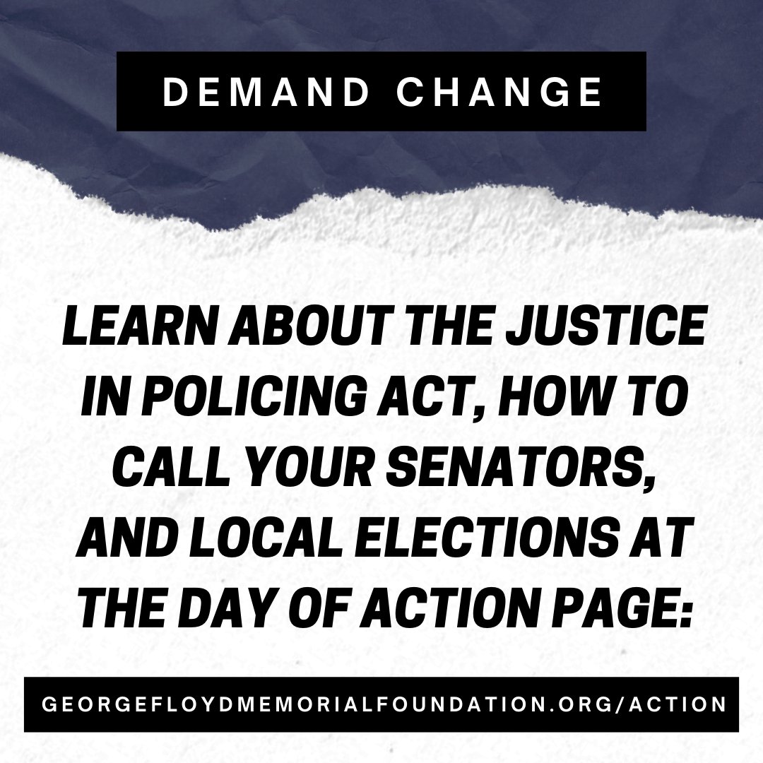Honor the memory of George Floyd by taking part in the Virtual Day of Action. Learn how at justiceforgeorge-takeaction.carrd.co. #JusticeforGeorge #BlackLivesMatter
