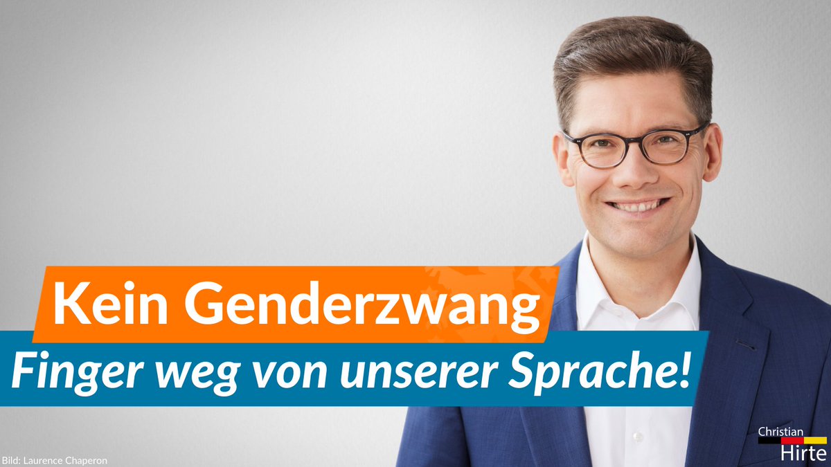 ChristianHirte's tweet photo. #keingenderzwang!
Privat sollte jeder so sprechen und schreiben können, wie er möchte. Wir leben in einem freien Land. Einer ideologischen Vereinnahmung von Sprache müssen wir uns als @CDU klar entgegenstellen. (1/2)
@cdu_thueringen #Gendersprache https://t.co/aaaGn6IxSl