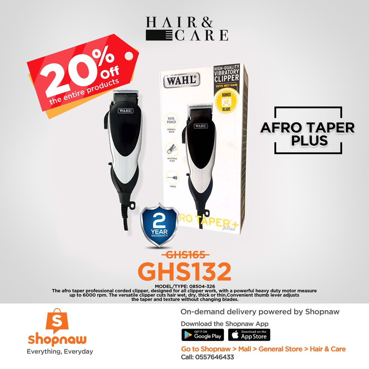 shopnaw's tweet photo. Save a whooping 20% discount off your authentic WAHL hair products from Hair and Care on Shopnaw. Order now! 

Go to Shopnaw>Mall>General Store>Hair and Care

#wahl #wahlclippers #shopnaw #haircut #barbershop #hairproducts #clippers #mensgrooming https://t.co/wXpVOyZeWM