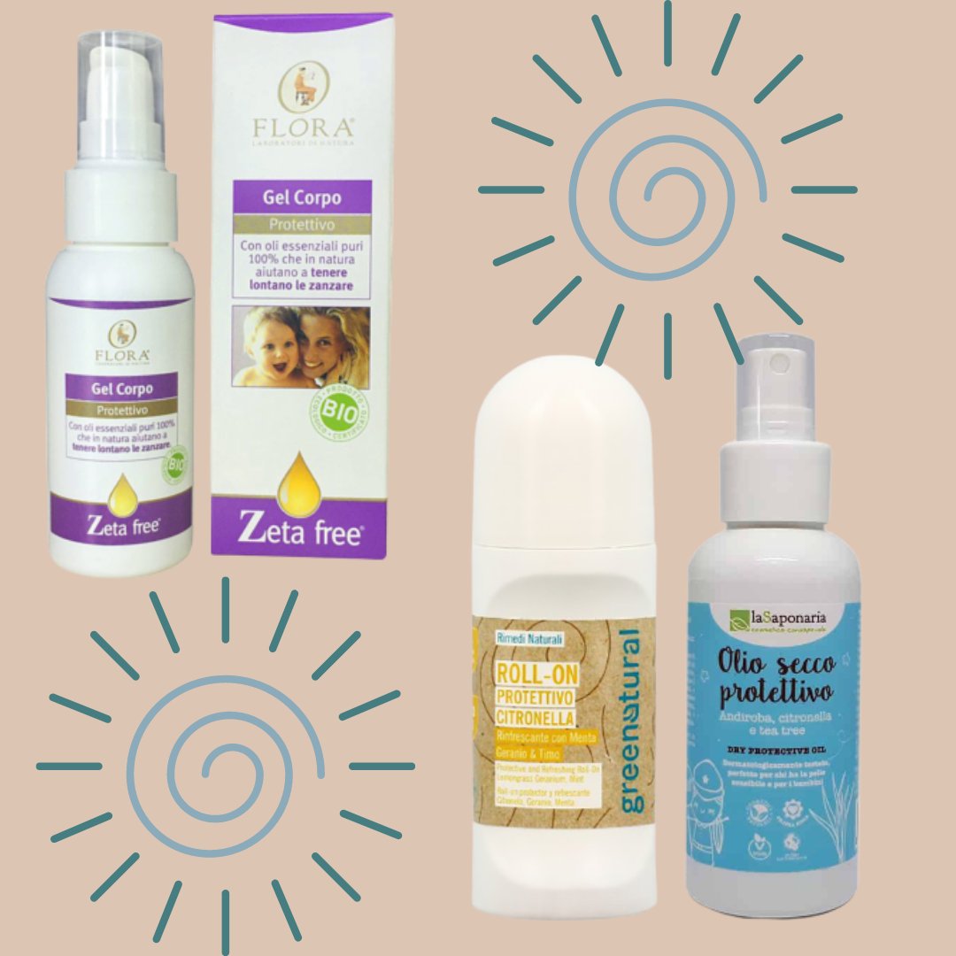 ☀️Primo weekend lungo al mare?
Ricorda solari e antizanzare!
Questa settimana li abbiamo messi in promozione: Extra 10% con il codice ESTATE2021.
Pre e dopo sole, pre e dopo puntura e kit ristoratore per le gambe affaticate.