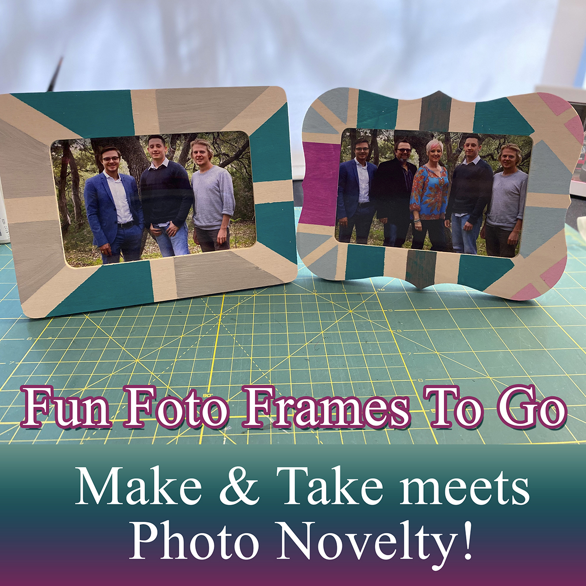 FunFotosToGo's tweet photo. New novelty for the fall Fun Foto Frames To Go! - make and take painted photo frames with or without printed photos! A fun, inclusive novelty for your college event. https://t.co/ixDySVgIMu We can even laser customize your frames! https://t.co/uQc6LZH5g3
