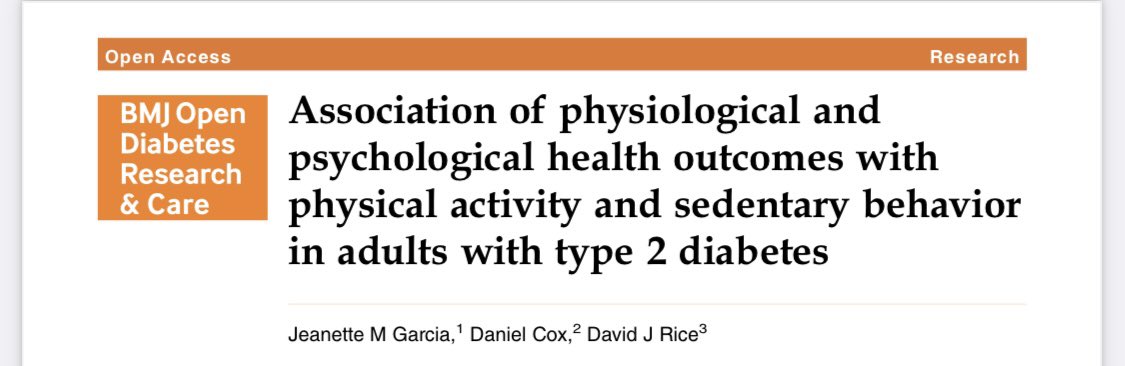 RBRehab_'s tweet photo. 2/10
👀 📖 association between change in moderate-to-vigorous physical activity (MVPA) 🚶🏻‍♂️and sedentary behaviour (SB) 🤦🏽 over a 6 month period with both physiological 🫀🫁 and psychological 🧠 factors in adults with type 2 diabetes (T2DM) 💊

https://t.co/Vt0f39mlxM… https://t.co/gV06zuqFP4