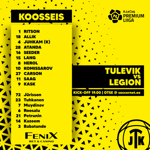 Canucks_Abroad's tweet photo. 🇪🇪 @premiumliiga
🇨🇦 Carson Buschman-Dormond has the start for @jktulevik this afternoon against Tallinna JK Legion.
⏰: 12:00pm ET
📺: @YouTube (via @soccernet_ee)
#jktulevik #premiumliiga | #CanadaRED | #CanucksAbroad
📷: https://t.co/H1pbdHucdU https://t.co/dr5ofYQTBV