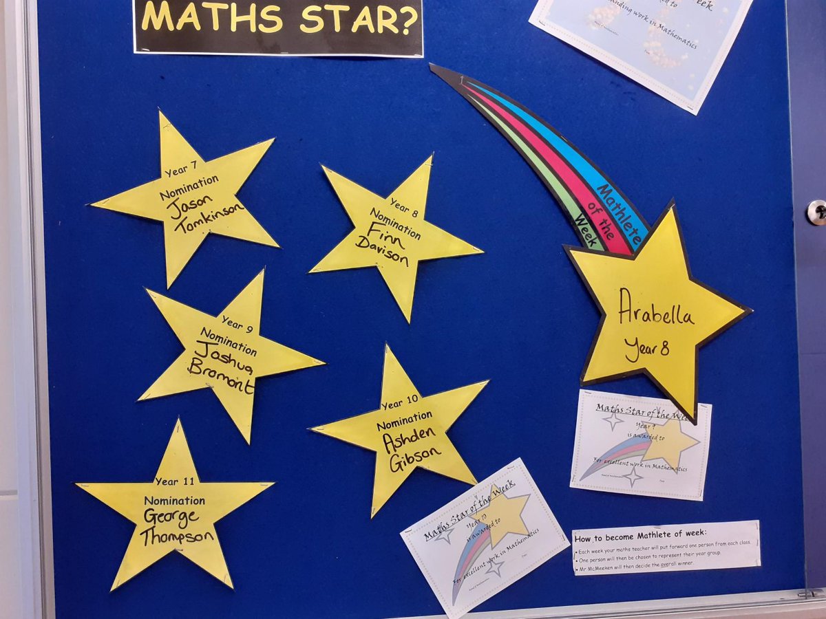 ShavingtonMaths's tweet photo. Math Star of the week goes to...... #welldone #mathsstar #mathslete @Shavington_Ac https://t.co/vU7GkNVON4