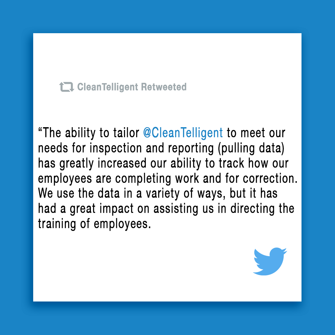 otuvy_inc's tweet photo. Here at #CleanTelligent, our goal is to #simplify the #cleaningbusiness process for you. Tell us in the comments below how CleanTelligent has worked for you! https://t.co/JV8rqquypY