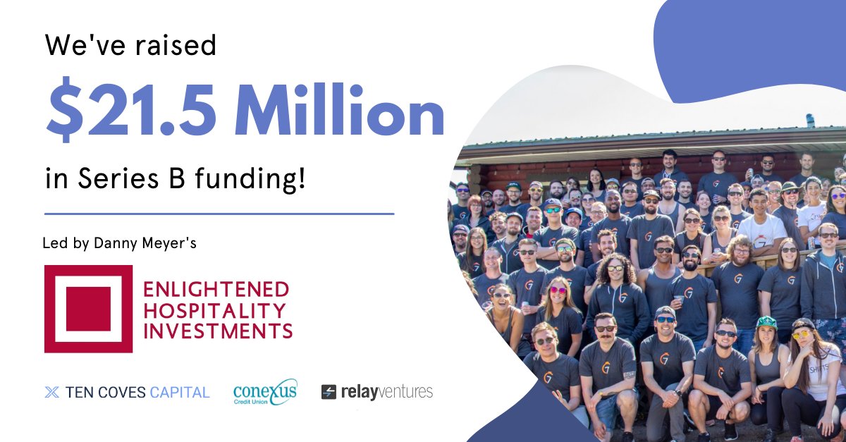7shifts's tweet photo. 7shifts is excited to announce we have raised $21M in funding from EHI – the growth equity firm affiliated with @dhmeyer’s @USHGNYC 🎉

Read our CEO's reflections on this announcement &amp; how we plan to use it to help #restaurants everywhere: https://t.co/a4yplAe3Yg https://t.co/gJ7eZFVAJn