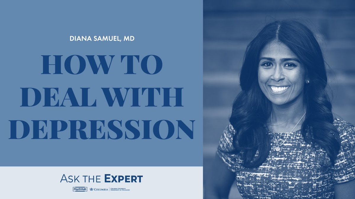PsychHub's tweet photo. #ICYMI @DianaSamuelMD from @ColumbiaPsych talked to us about #depression, #anxiety and women's health. Learn what you can do if you have depression or how you can help someone in need. Watch the full episode here: https://t.co/by3387tlG9 https://t.co/GaA78DL4lQ