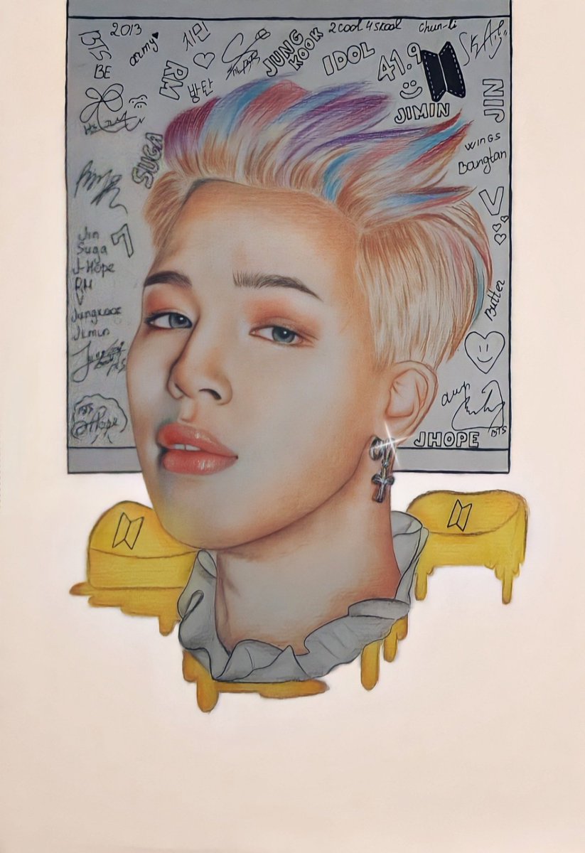 ArtCoskun's tweet photo. Jimin drawing has finished. So this is my second Jimin drawing but first one is so bad cause i'm drawed 2years ago😅 but i'm now professional(i think)💁🏻‍♂️. Y'all i hope will like it, okay love u🤍
#JIMIN #BTS_Butter #BTSARMY #BTSJIMIN
#BTS #방탄소년단 #art https://t.co/Vp0fQwYFnw