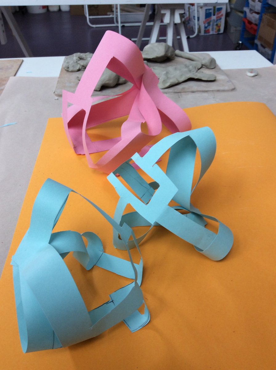 RFitzroyAcademy's tweet photo. #Year5 Take part in a virtual gallery tour & workshop thank you Skye at #turfprojects. Making work for the very first Children's Art exhibition at Turf. Inspired by emotions, sounds & the work of Derica Shield. Shaping clay & paper sculptures for their compositions. #Artatrfa https://t.co/SUTUDcEhdb