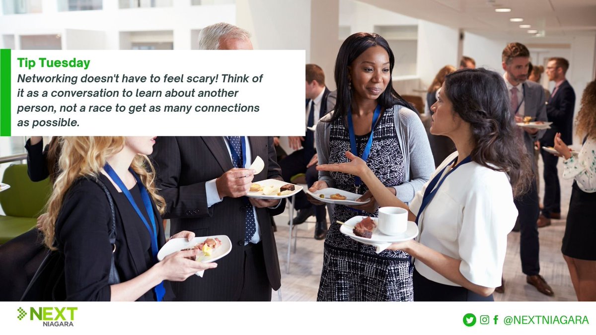 Want to practice your networking skills? Our conference on June 3rd will have dedicated networking sessions - a great place to connect with new people, without any pressure. Register for ENGAGE today: eventbrite.ca/e/nextniagara-…