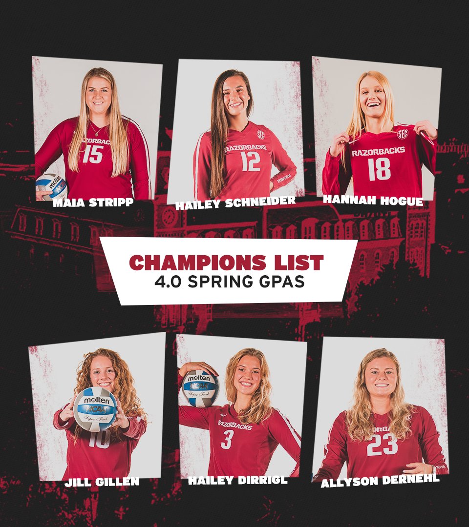 RazorbackVB's tweet photo. We do it big on The Hill 🤩

A total team effort in the classroom this year, so proud of these Hogs! #WPS https://t.co/TPY5jumrjm