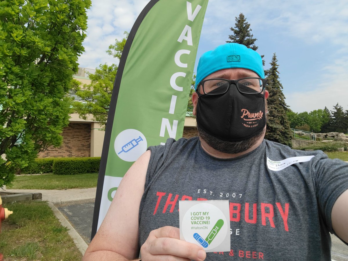 Provoke_Media's tweet image. Jab 1 done for Shane. 

Thank you to the amazing people at Region of Halton (@RegionofHalton) 
#shot1 #vaccine #covid19 #inittogether #burlon #HaltonOn