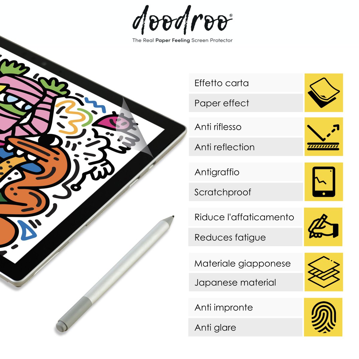 godoodroo's tweet photo. "We are very proud to announce that doodroo is the first screen protector with paper feel ever recognised by Microsoft with the certificate Designed for Microsoft Surface "
https://t.co/dLIv7Zwcia
dfs@doodroo.com
#microsoft #designedforsurface #paperless #paperfeeling https://t.co/NVu5g3oXw2