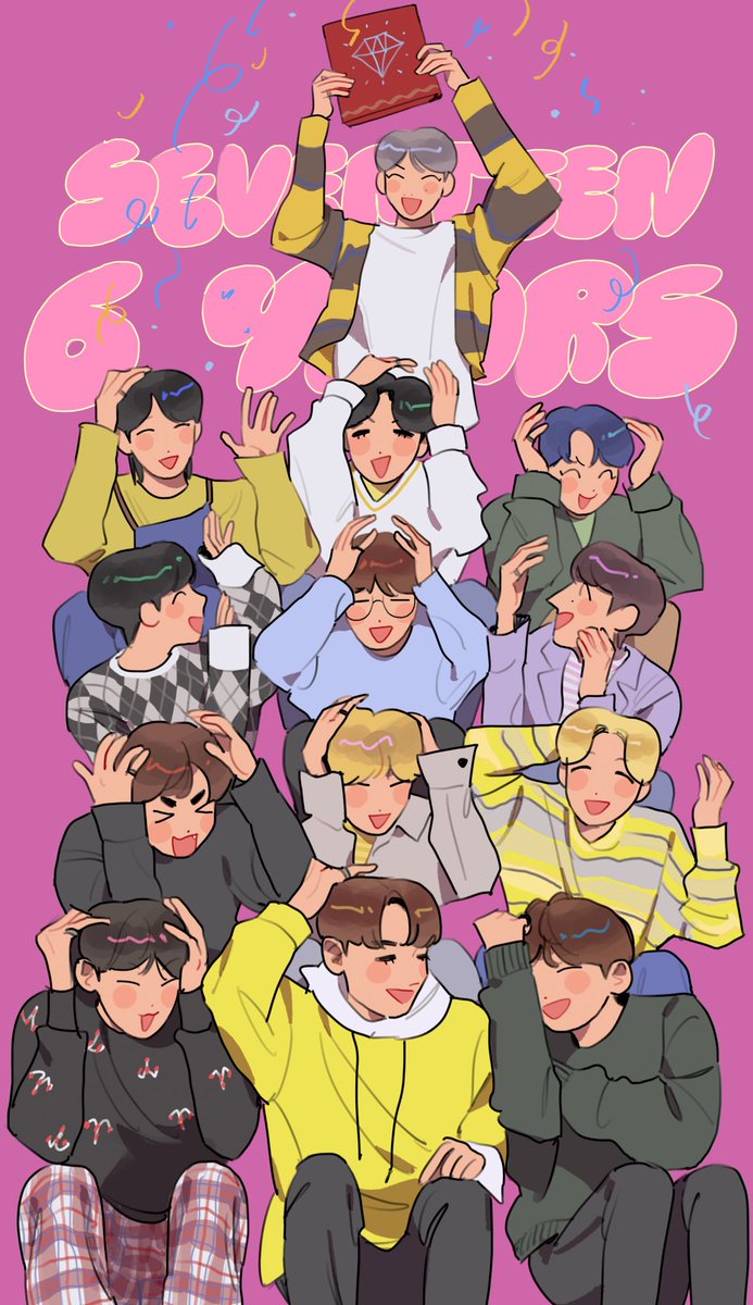 __sachu2's tweet photo. to my love, my home, my happiness SEVENTEEN 💎💖 i hope you keep smiling brightly and perform happily and live healthily 

🍒😇🦌🐱🐯🦊🍚🐸🐶⚔️🍊🚀🦦

#6년째_웃음꽃_주는_세븐틴
#6YearsOfLoveWithSEVENTEEN https://t.co/2MPquUBibB