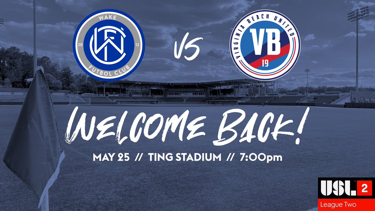 WakeFutbolClub's tweet image. It’s GAME DAY in Holly Springs! 

📍- Holly Springs
🏟- Ting Stadium
🆚 - @vabeachunited 
⏰- 7pm
🎟 - tickets.uslleaguetwo.com/venues/3461
📺- mycujoo.tv/view/event/cko…

🔵⚫️⚪️
#theWAKEFCway // #Path2Pro