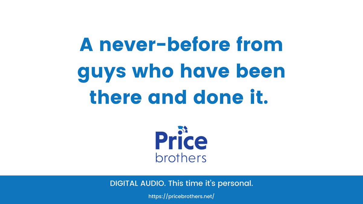 Price Brothers is the first-of-its-kind digital audio company from the guys who have created the country's most creative dynamic and interactive ads. Visit pricebrothers.net for info and digital audio samples.