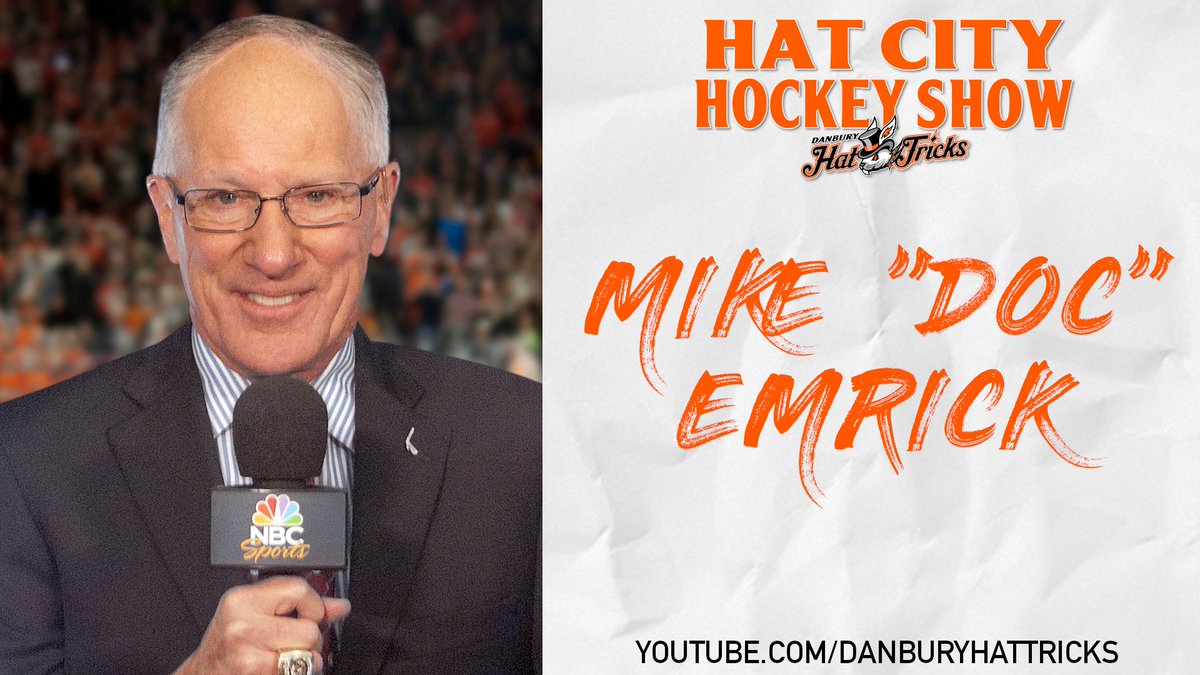 Okay we can't keep it in any longer...

DOC EMRICK IS ON THE HAT CITY HOCKEY SHOW THIS WEEK! 

Subscribe to youtube.com/danburyhattric… and keep your eyes peeled for our special interview with the 🐐!