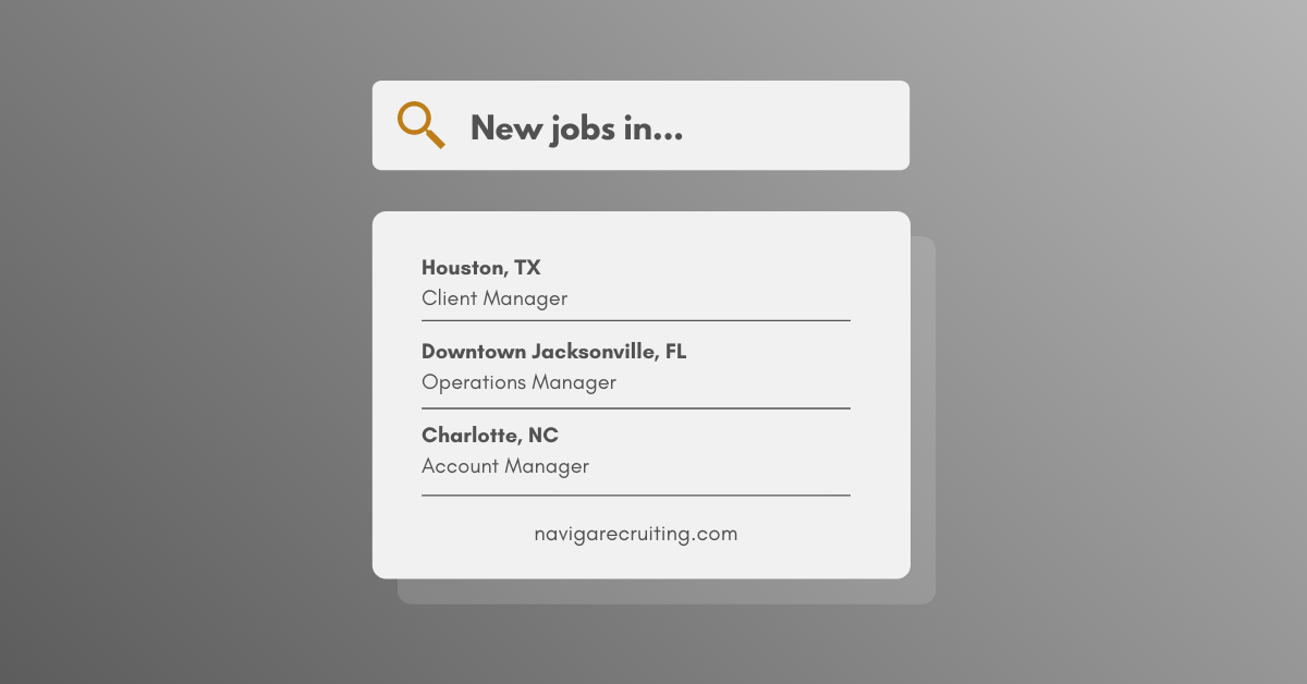 Don't miss out on these amazing opportunities we just got at <a href="/NavigaServices/">Naviga Recruiting & Executive Search</a>!

Visit navigarecruiting.com/job-seekers/ca… for details on these positions or others we are actively recruiting.

#NavigaJobs #NowHiring #jobs #apply #applynow #b2bsales