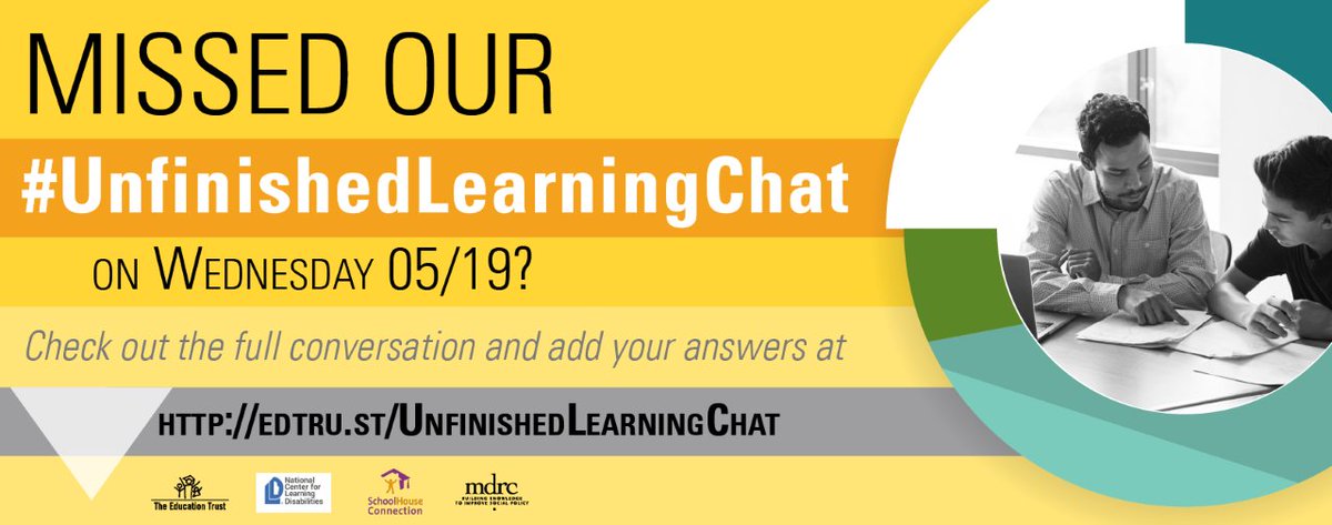 EdTrust's tweet photo. Did you miss our #UnfinishedLearningChat last week? Don't fret! You can view the entire discussion & add your answers here: https://t.co/1y5BUz7P6J #UnfinishedLearning #COVID19 https://t.co/0An3rKKBKa