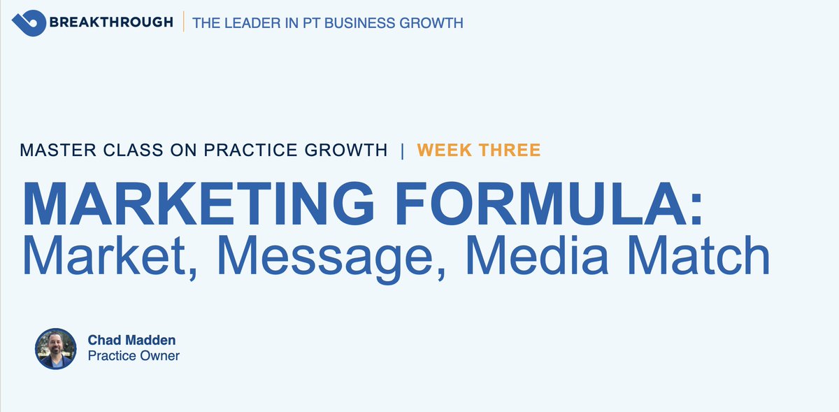 BPTMarketing's tweet photo. How are you driving new patients for your practice? 
Is it predictable?

This free webinar is happening TODAY from 3pm-4pm Eastern.  

Save Your Spot Here ➡️ https://t.co/NlKRKNsLMH https://t.co/fpRtgcJNJv