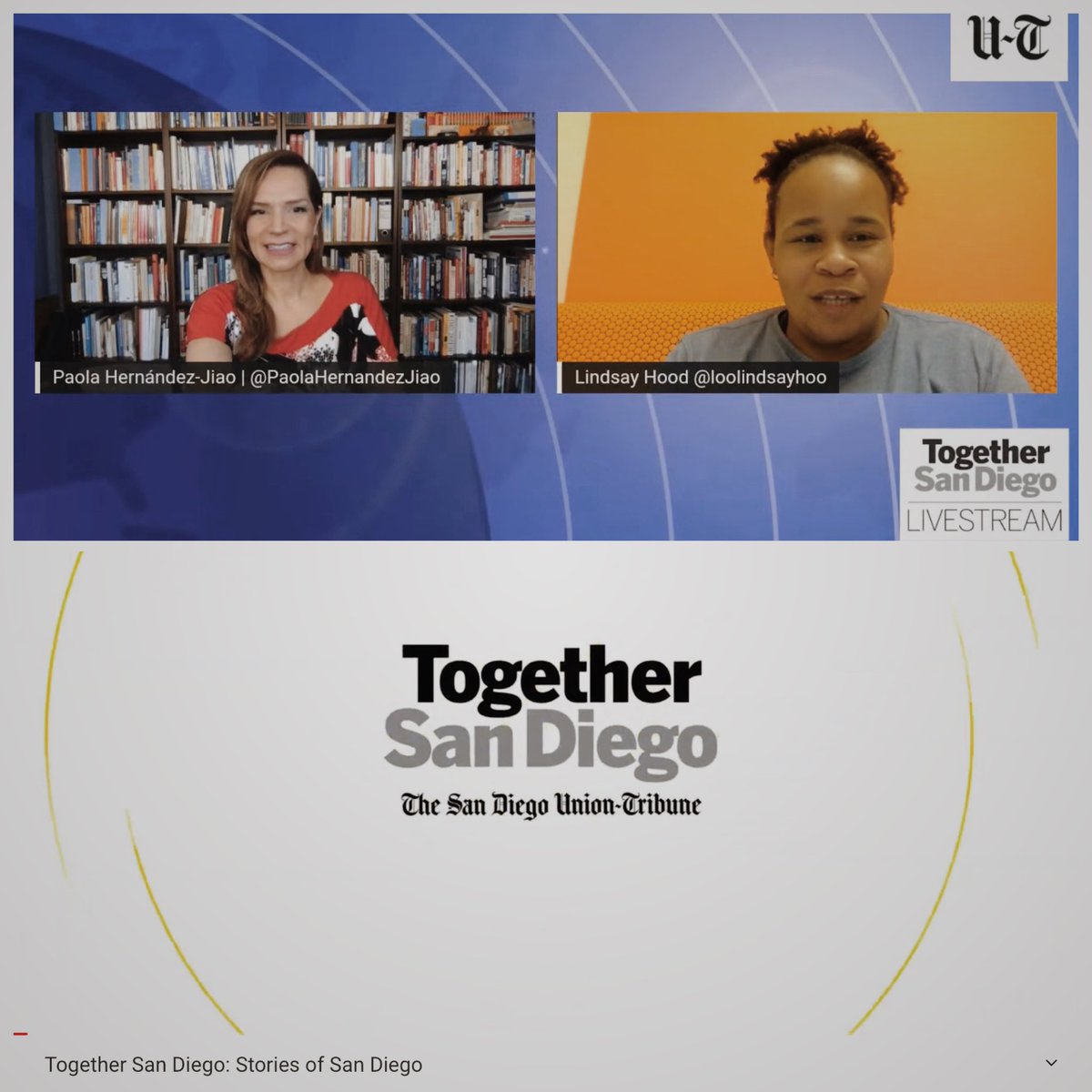 StoriesofSD's tweet photo. Check out Lindsay’s interview for “Together San Diego”! https://t.co/yBIt3lDHul https://t.co/jTHZvpvSJr