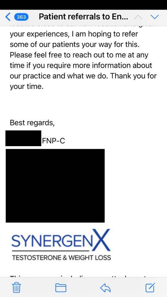 Suburbanbella's tweet photo. Dear Endocrinologists: How NOT to allow your license to be used like toilet paper....Aka stop selling your license for others to use to their benefit while you reap the liability rewards. This particular email ended up in the circular file. An appropriate place. https://t.co/cYhSnnAf6N