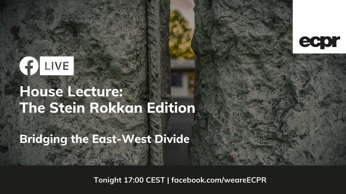 ECPR's tweet image. 💻 Are you tuned in to the Stein Rokkan Edition of our #ECPRHouseLectures? If you haven&apos;t registered, you CAN still join 👉 Head to our Facebook page NOW to watch the live stream: facebook.com/weareECPR