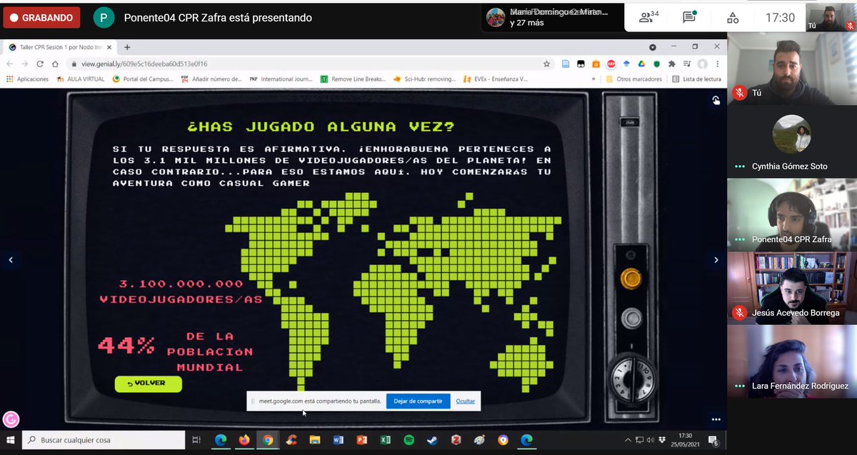 Direbollosa's tweet image. ¿Eres jugador habitual de videojuegos? #JorgeGuerra te da la enhorabuena, eres parte del 44% de la población mundial que lo hace. @CPR_Zafra
Si todavía no lo eres... ¡Estás a tiempo! #OASISCPRZAFRA #ReadyPlayerOne 
@NodoEducativo