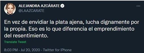 ItzaCherbonneau's tweet photo. Repetitivo y superficial discurso sobre "el esfuerzo" al que acude Alejandra Azcárate, que no tiene en cuenta:
- Los empleos precarios.
- Los salarios bajos.
- Los contratos temporales.
- La disminución de derechos laborales.
- El desempleo.
- El trabajo informal. https://t.co/8BFZCBgOhM