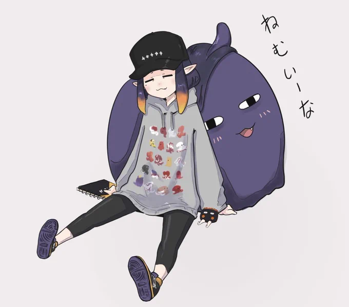ねむいーな( ︶ω︶)<zzZ#いなート #ホロライブ #inART #hololive #Drawfest #hololiveEN 