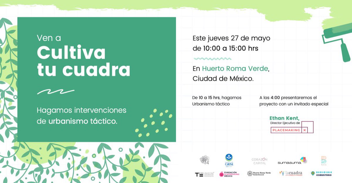 Nos vemos el jueves de 10 a 3 PM para #cultivatucuadra en <a href="/HuertoRomaVerde/">RomaVerde</a> 
🐝🐝🐝🐝🐝🐝🐝🐝🐝🐝🐝🐝🐝