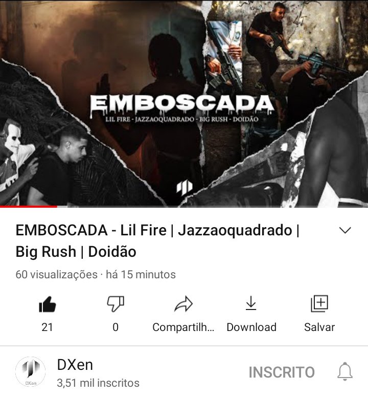 Geniosnews's tweet photo. @DXen_BR uma produtora de áudiovisual  da Baixada Fluminense,eleva o nível e forma o deram team e Acaba de lançar "EMBOSCADA" junto de @lilfire666 | @Jazzaoquadrado_ | @ogbigrush | @DoidaoBeats 
ASSISTA AGORA:https://t.co/ry3A8y0BpK https://t.co/YJ4zLjEhLV