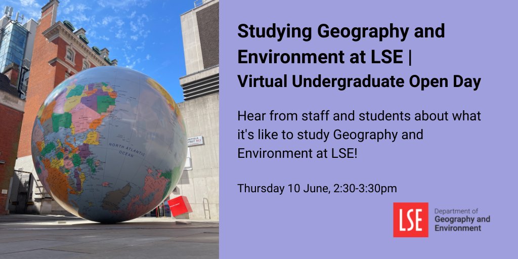 LSE Geography & Environment on Twitter "Hear from LSEGeography staff