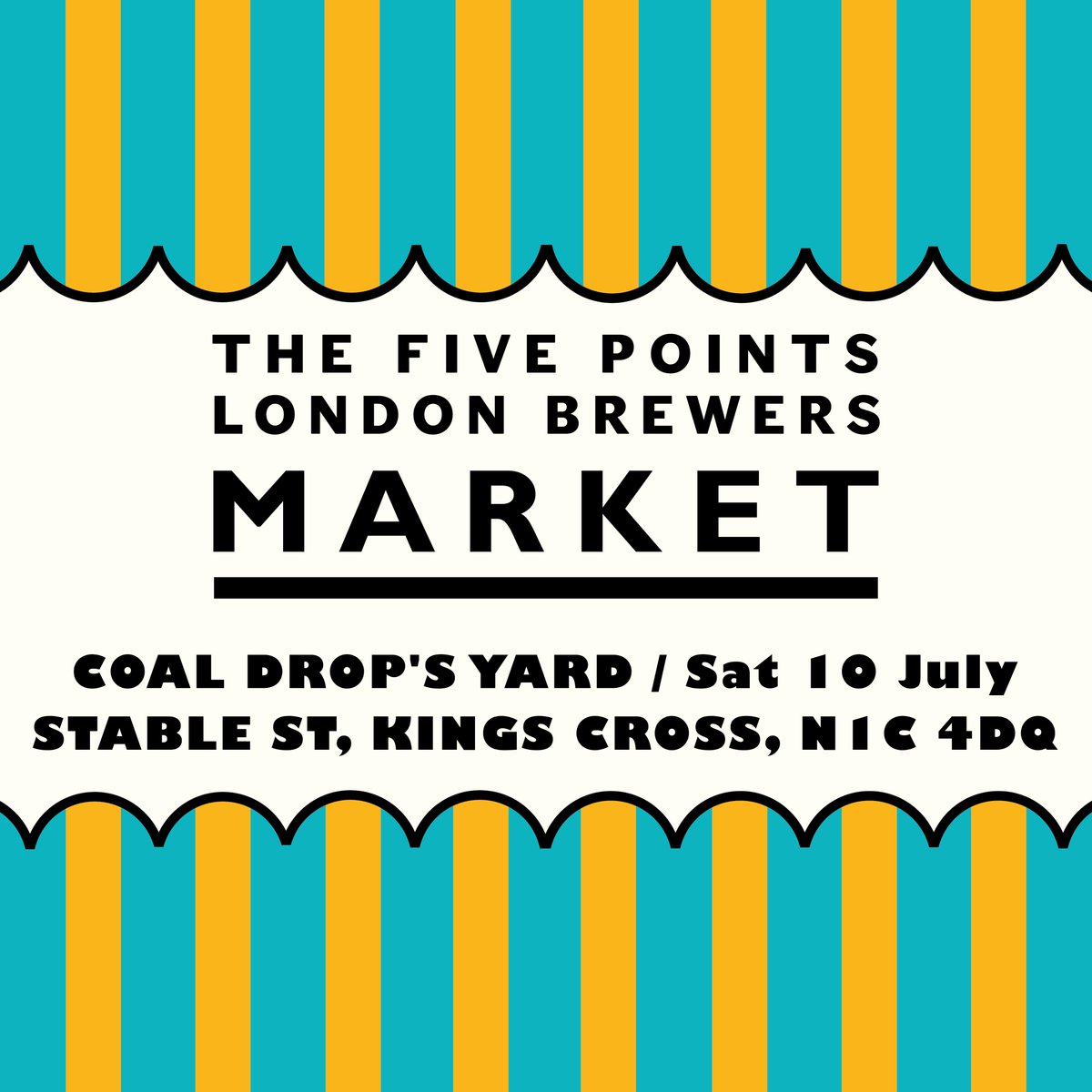 We're so excited to be back this summer with TWO London Brewers Market events! 🎪

🍺 Showcase at The <a href="/FivePointsBrew/">The Five Points</a> Taproom on Thur 17 - Sun 20 June: bit.ly/3oC3xWe

🕺 London Brewers Market &amp; Indie Label Market at <a href="/CoalDropsYard/">Coal Drops Yard</a> on Sat 10 July: bit.ly/3uPDJZa