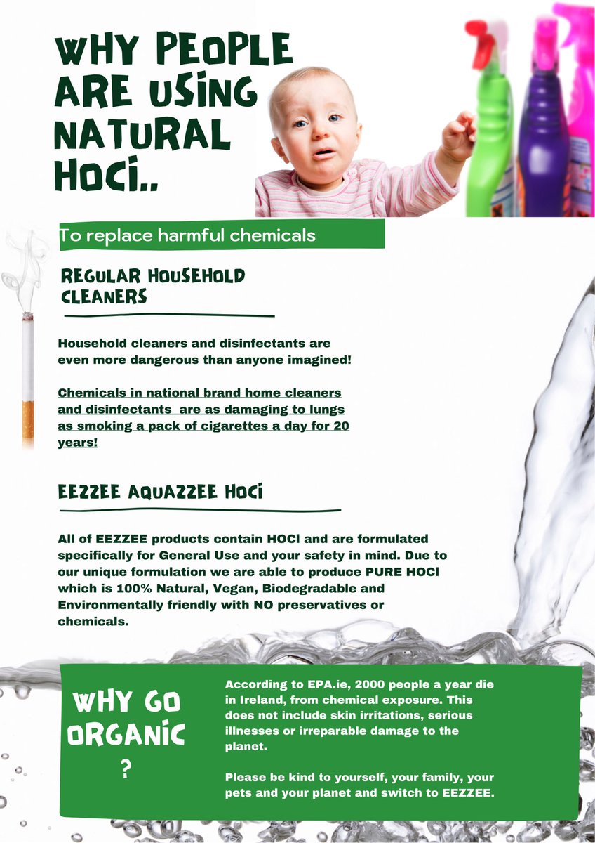 SanitiseI's tweet photo. Using pure #HOCI as a #natural #disinfectant is a great way to protect the people around you and the environment. 

Why look anywhere else when the power of nature is enough!

#ecofriendly #organic #veganfriendly #crueltyfree #SanitiseIreland https://t.co/aPTfqMGgG2