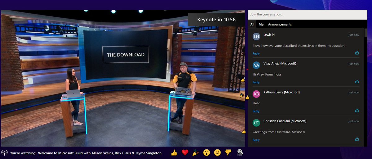 Golnaz89's tweet image. YASSS @AllisonWeins and @RicksterCDN kicking off #MSBuild #MSBuild2021!