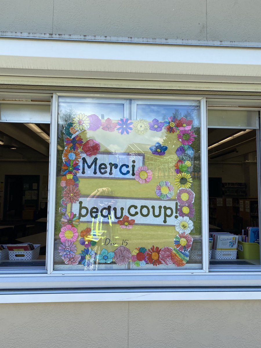 DGElem's tweet photo. Our windows are all decorated for the beginning of our #parentappreciationweek #sd37. Thank you to our families for their continued support https://t.co/AadFq7CArQ