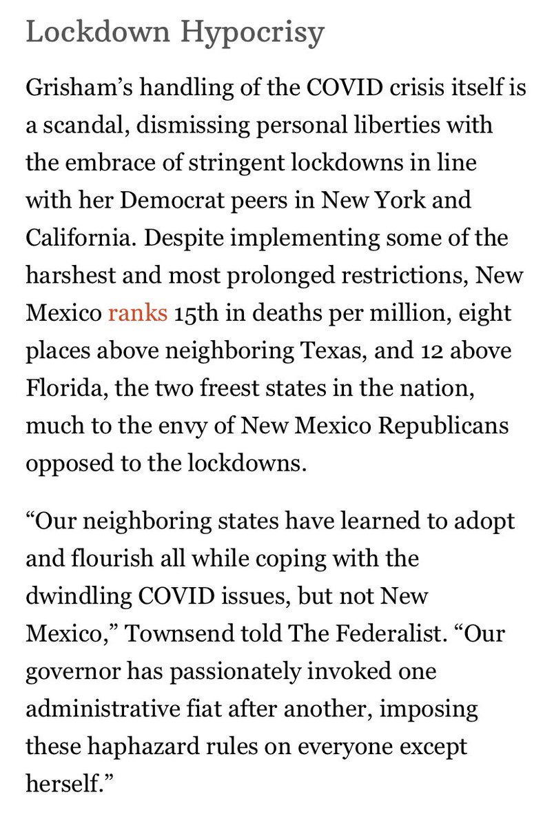 NMcity2country's tweet photo. @GovMLG @GovMLG #LockdownHypocrisy ... you are finally being exposed for the unnecessary economic damage you inflicted on our state. Where is your shame? https://t.co/QxKzR73xYX