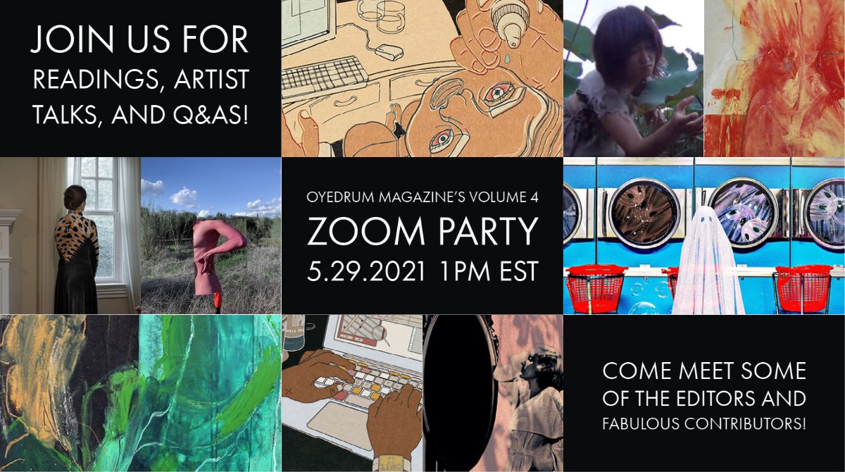 I'll be reading briefly with other contributors at OyeDrum's Volume 4 launch party this Saturday. Should be a good time!