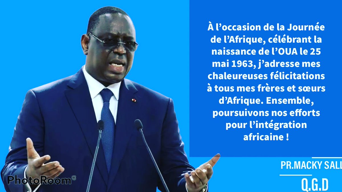 BinoushM's tweet photo. Aujourd’hui 25 mai marquant l'anniversaire de la date de creation de l'#OUA 
#Africa #AfricaDay @senego @partageleen #kebetu #KohLanta @Macky_Sall https://t.co/wkc34r9Gmd