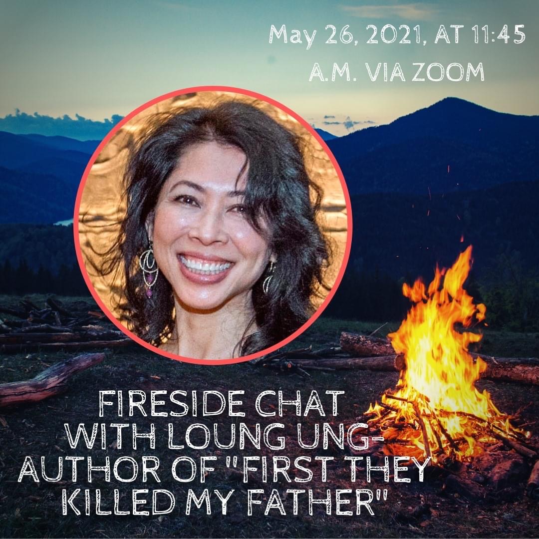 In honor of #AAPIHM we are spotlighting Loung Ung! Ung is a life-long activist, a public speaker, and bestselling author of First They Killed My Father, Lucky Child, and Lulu in the Sky. Join us for Fireside Chat tomorrow to meet Loung Ung! Register: us02web.zoom.us/meeting/regist…