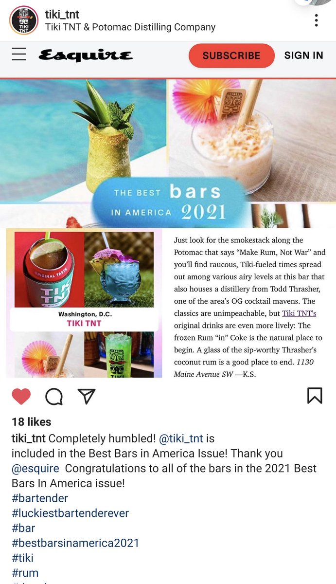 GoEkoLabs's tweet photo. Congratulations to @TikiTNT! They were one of our first customers. Great seeing our Grinkk Straws in their beautiful cocktails. https://t.co/2DCZo7N2Dh